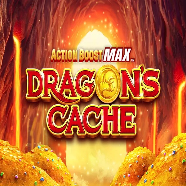 Action Boost Max Dragon's Cache slot icon by SpinPlay Games, available at Festival Play Casino