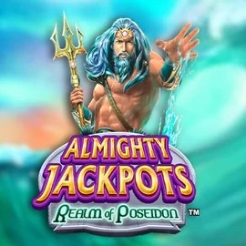 Almighty Jackpots – Realm of Poseidon logo by Novomatic at Festival Play Casino