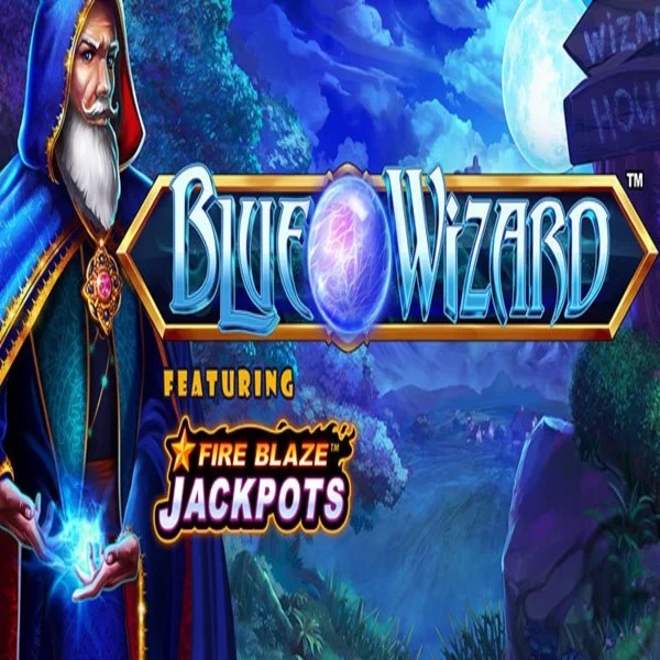 Blue Wizard Fire Blaze Jackpots by Rarestone Gaming, showcased at festivalplaycasino.eu.com – game logo