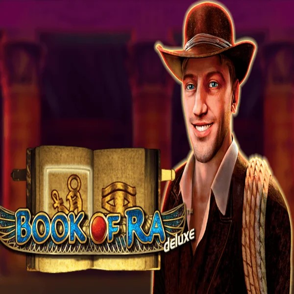 Book of Ra Deluxe casino game by Novomatic – featured logo at Festival Play Casino
