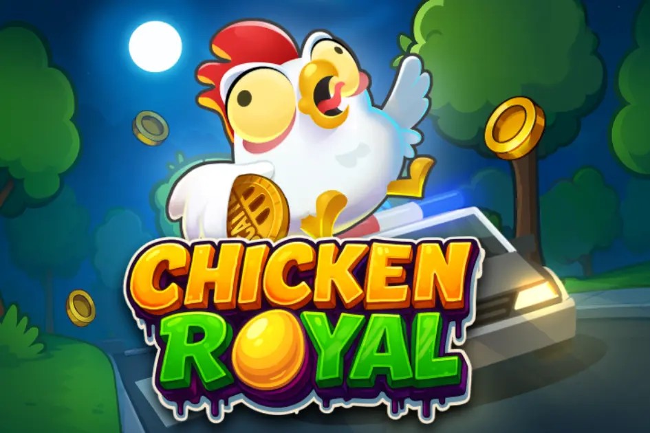 Chicken Royal online game logo by InOut on festivalplaycasino.eu.com