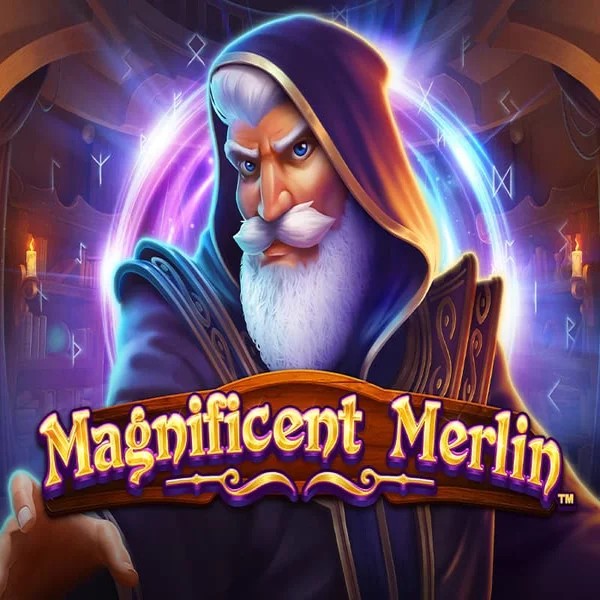 Slots logo of Magnificent Merlin from Greentube at Festival Play Casino