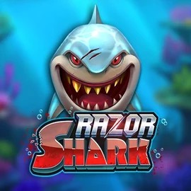 Razor Shark slot logo by Push Gaming at Festival Play CasinoRazor Shark