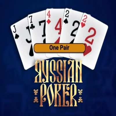 Russian Poker slot visual from OneTouch Games available on festivalplaycasino.eu.com