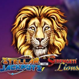 Stellar Jackpots with Serengeti Lions logo by Lightning Box Game Festival Play Casino